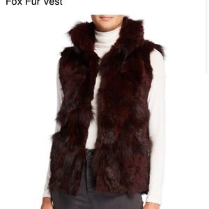 Adrienne Landau Real Fox&Rabbit Fur Vest